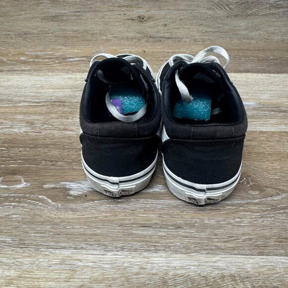 Vans Ward Black/White Canvas Sneakers Women's Size 7 - Picture 3 of 7